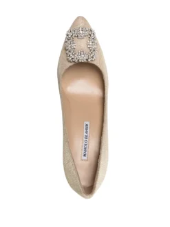 Women Manolo Blahnik Hangisi Glitter Pumps -Manolo Blahnik 18469811 39901608 1000