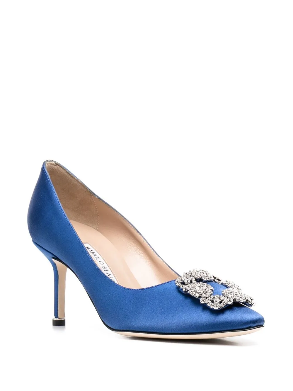 Women Manolo Blahnik Hangisi 60mm Crystal-buckle Pumps 2 Women Manolo Blahnik Hangisi 60mm Crystal-buckle Pumps - Image 2