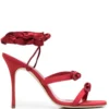 Women Manolo Blahnik Fiocco 105mm Satin Bow Sandals