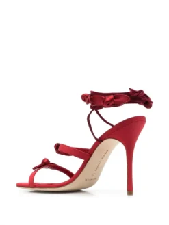 Women Manolo Blahnik Fiocco 105mm Satin Bow Sandals -Manolo Blahnik 18656572 40367246 1000
