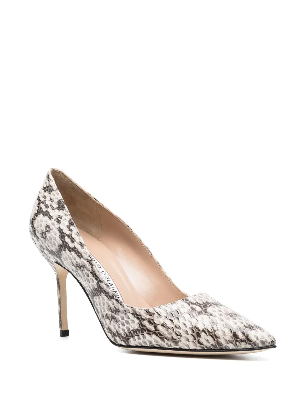 Women Manolo Blahnik Tora Snakeskin-effect Leather Pumps 2 Women Manolo Blahnik Tora Snakeskin-effect Leather Pumps - Image 2