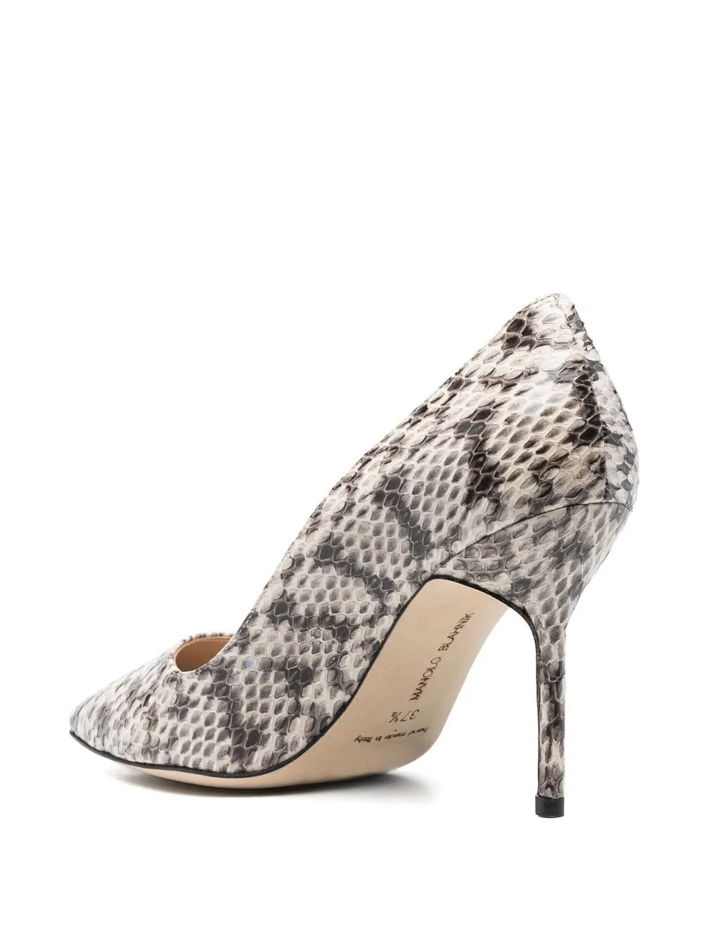 Women Manolo Blahnik Tora Snakeskin-effect Leather Pumps 3 Women Manolo Blahnik Tora Snakeskin-effect Leather Pumps - Image 3