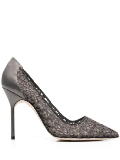 Women Manolo Blahnik BB Lace 105mm Pumps