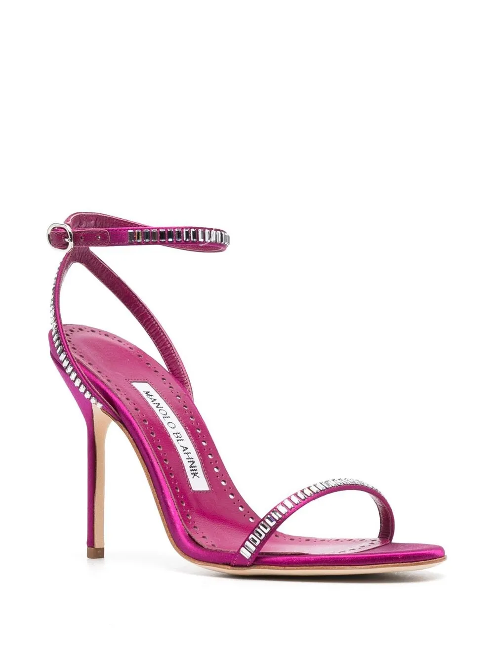 Women Manolo Blahnik Crinastra Crystal-embellished Sandals 2 Women Manolo Blahnik Crinastra Crystal-embellished Sandals - Image 2