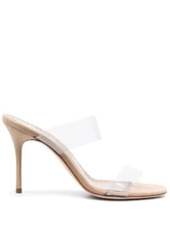 Women Manolo Blahnik Strap-detail Open-toe Mules