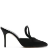 Women Manolo Blahnik Fugati 100mm Heeled Mules