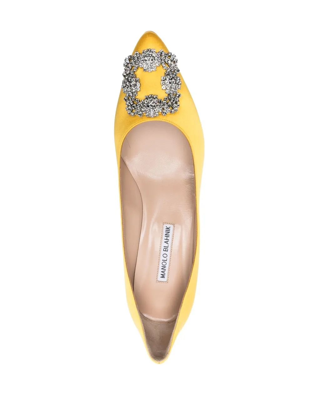 Women Manolo Blahnik Hangisi 50mm Crystal Buckle Pumps 4 Women Manolo Blahnik Hangisi 50mm Crystal Buckle Pumps - Image 4