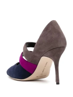 Women Manolo Blahnik Marule Colour-block Suede Pumps -Manolo Blahnik 19079452 41772216 1000