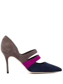 Women Manolo Blahnik Marule Colour-block Suede Pumps