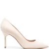 Women Manolo Blahnik Tora 90mm Leather Pumps