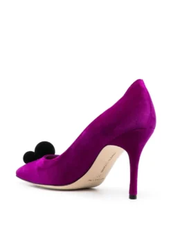 Women Manolo Blahnik Piera 90mm Velvet Pumps -Manolo Blahnik 19123359 41865611 1000