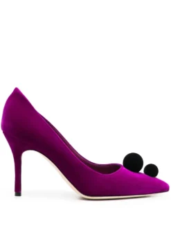 Women Manolo Blahnik Piera 90mm Velvet Pumps