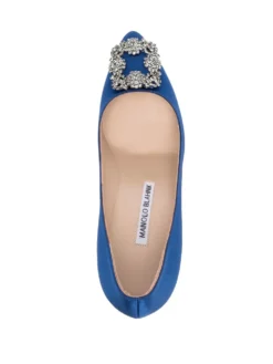Women Manolo Blahnik Hangisi 90mm Jewel Buckle Pumps -Manolo Blahnik 19167947 42206814 1000