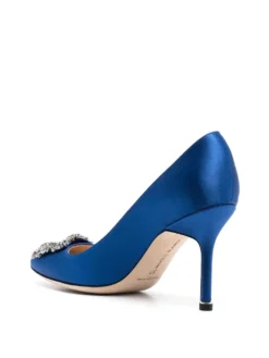 Women Manolo Blahnik Hangisi 90mm Jewel Buckle Pumps -Manolo Blahnik 19167947 42208166 1000