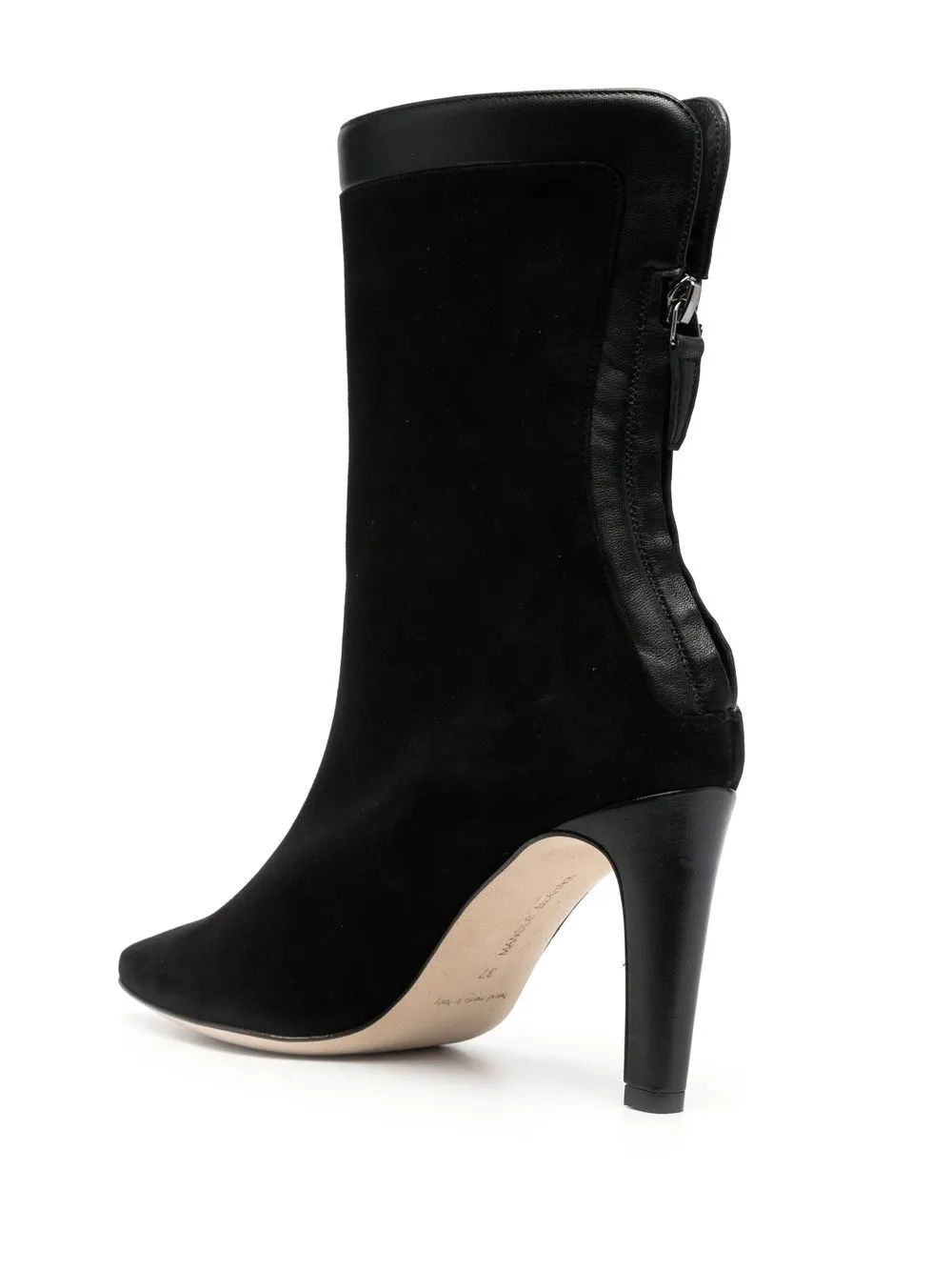 Women Manolo Blahnik 90mm Suede Ankle Boots 3 Women Manolo Blahnik 90mm Suede Ankle Boots - Image 3