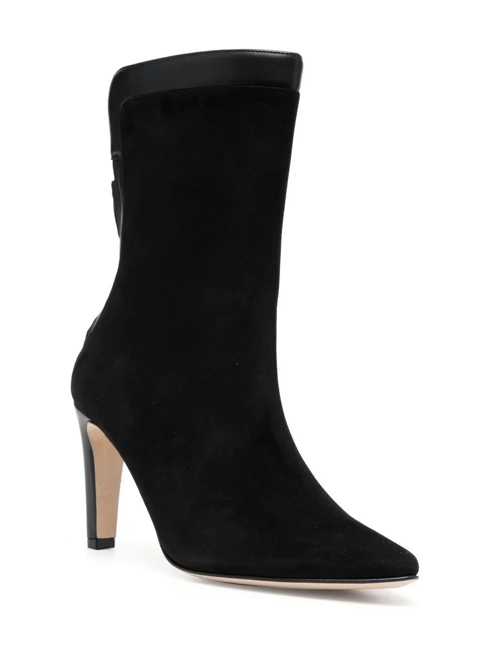 Women Manolo Blahnik 90mm Suede Ankle Boots 2 Women Manolo Blahnik 90mm Suede Ankle Boots - Image 2
