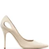 Women Manolo Blahnik Toplaca 105mm Cut-out Pumps