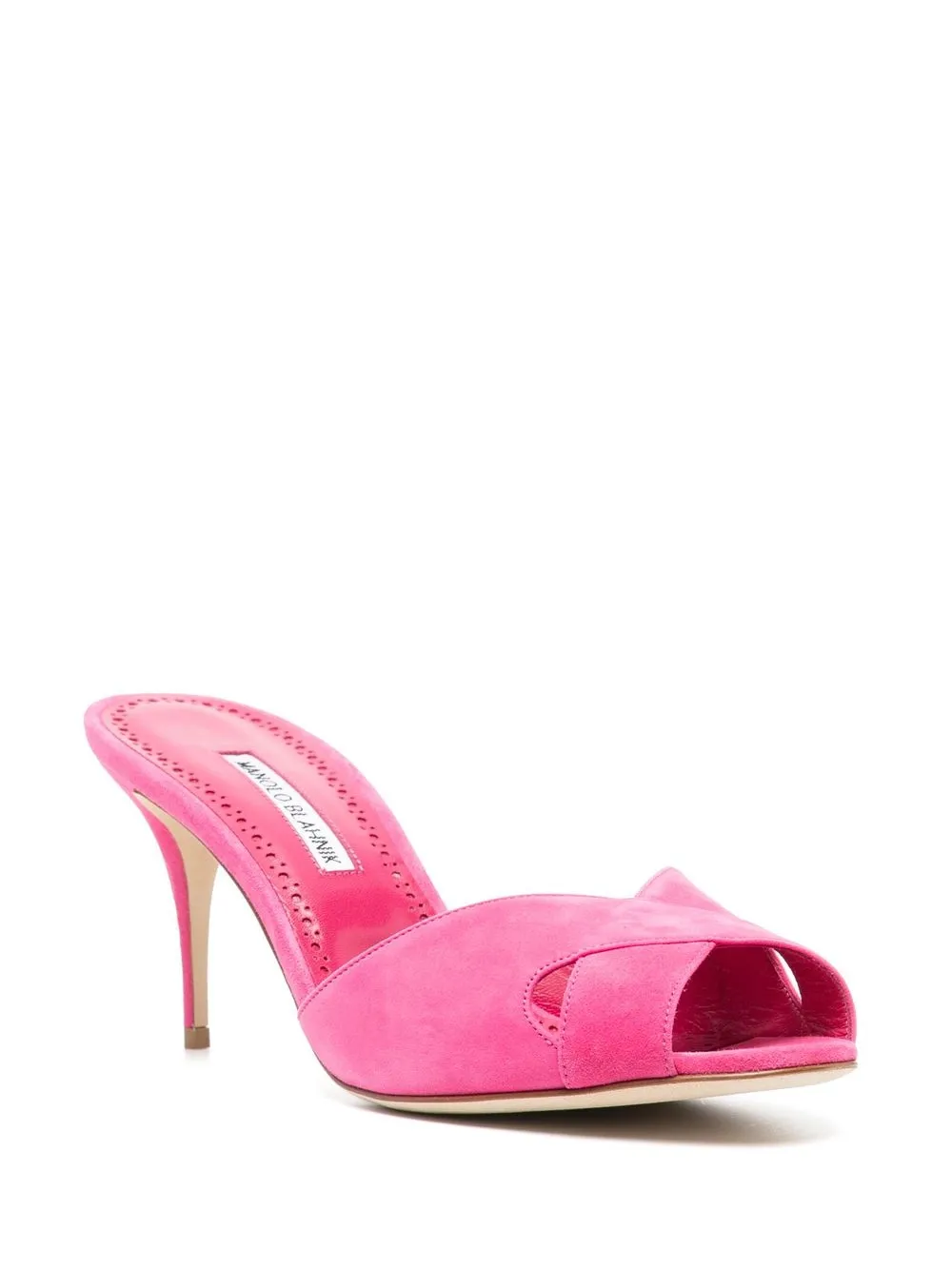 Women Manolo Blahnik Mumbimu Suede Mules 2 Women Manolo Blahnik Mumbimu Suede Mules - Image 2