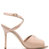 Women Manolo Blahnik Hourani 105 Leather Sandals
