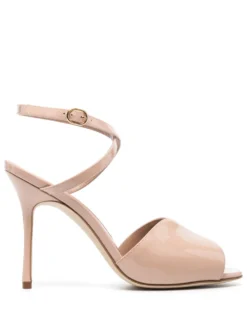 Women Manolo Blahnik Hourani 105 Leather Sandals