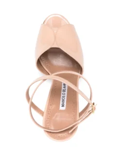 Women Manolo Blahnik Hourani 105 Leather Sandals -Manolo Blahnik 19176971 44888087 1000