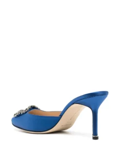 Women Manolo Blahnik Hangisimu Jewel-buckle 90mm Mules 6 Women Manolo Blahnik Hangisimu Jewel-buckle 90mm Mules -Manolo Blahnik 19176975 44558101 1000