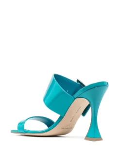 Women Manolo Blahnik 100mm Arre Side-buckle Mules -Manolo Blahnik 19255663 42273336 1000