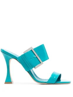Women Manolo Blahnik 100mm Arre Side-buckle Mules