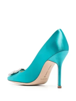 Women Manolo Blahnik Hangisi 105mm Satin Pumps -Manolo Blahnik 19314039 42693496 1000