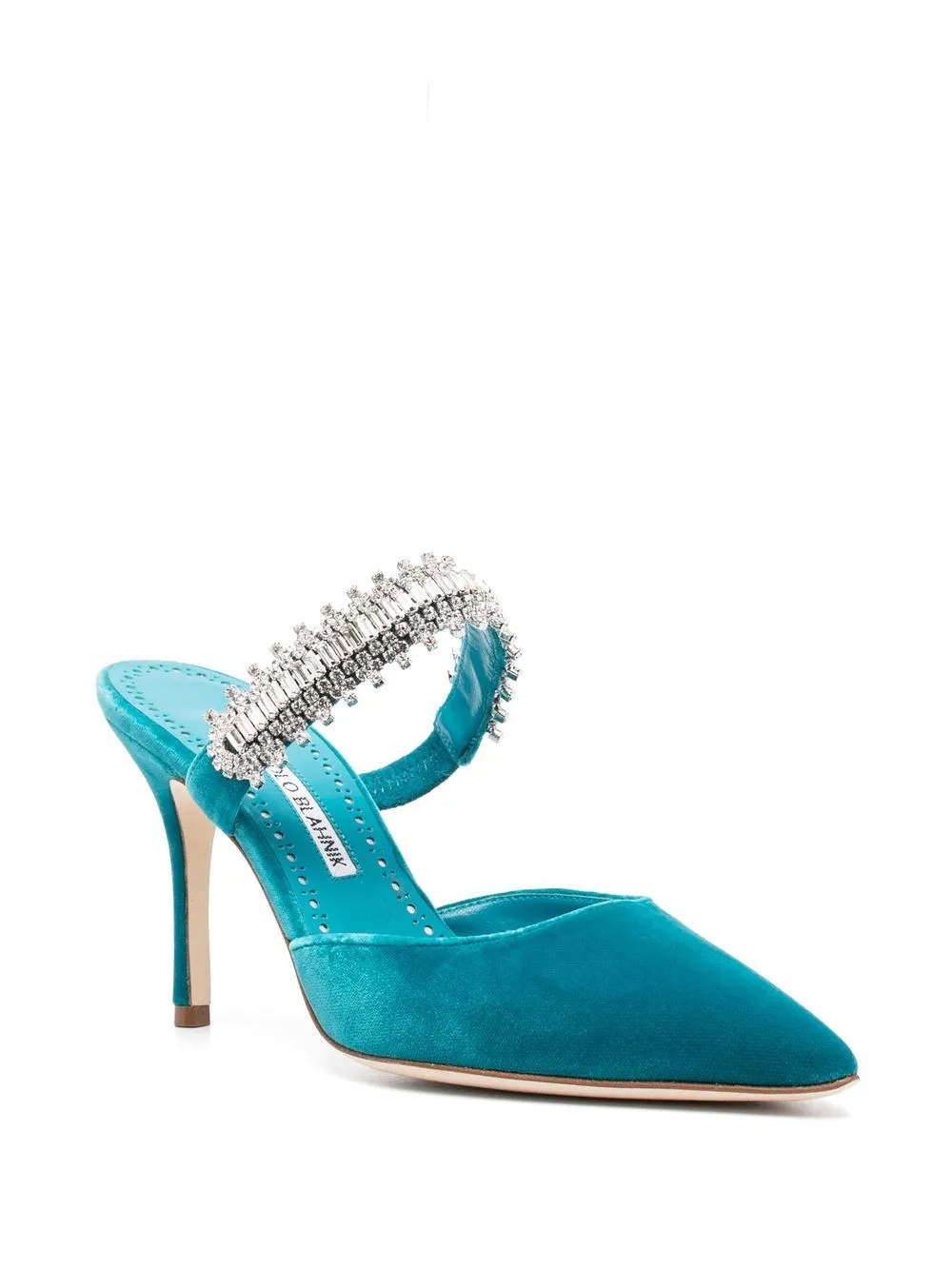 Women Manolo Blahnik Lutara 90mm Pointed Mules 2 Women Manolo Blahnik Lutara 90mm Pointed Mules - Image 2