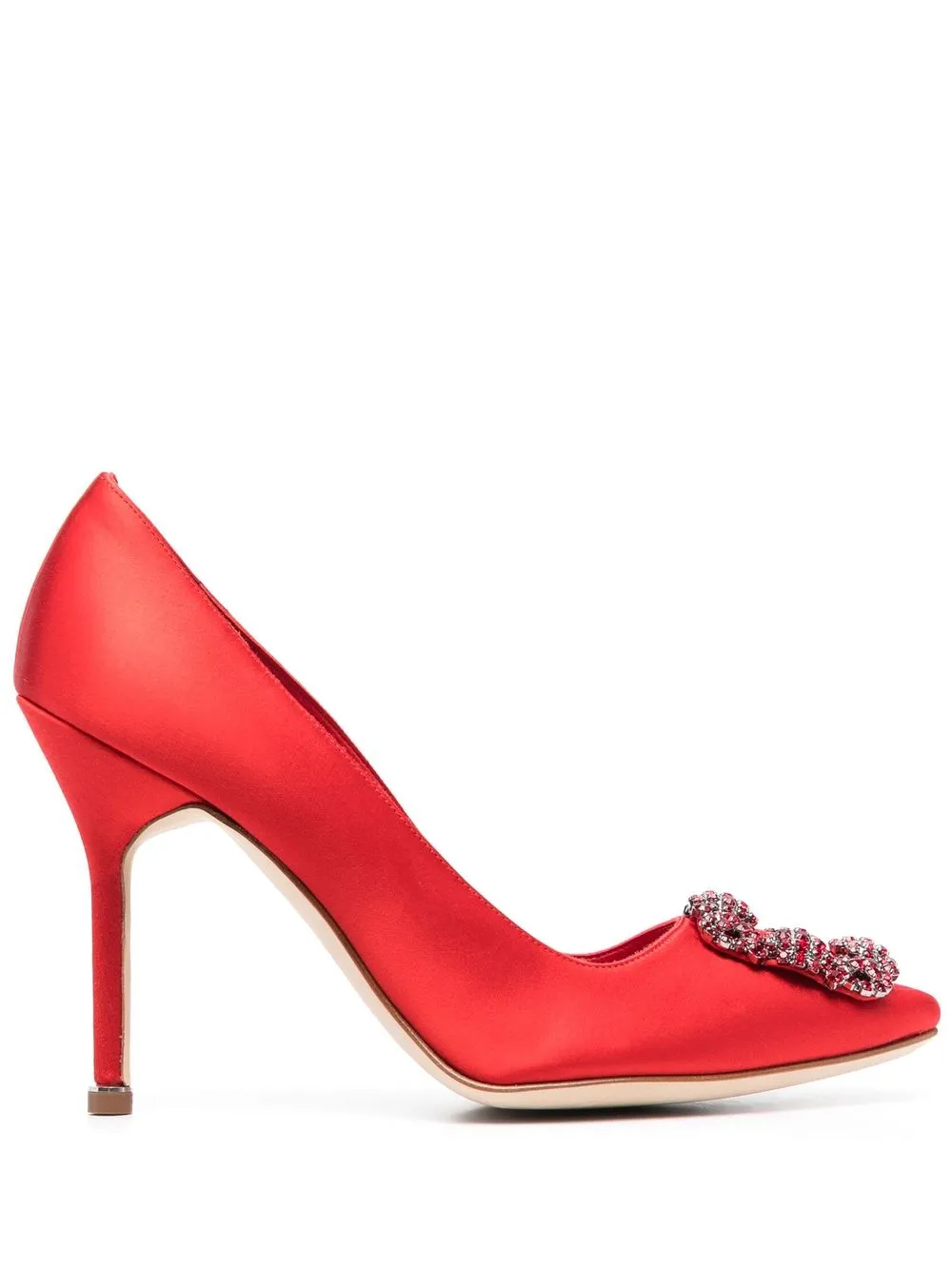 Women Manolo Blahnik Hangisi 100mm Pumps 1 Women Manolo Blahnik Hangisi 100mm Pumps