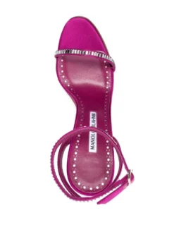 Women Manolo Blahnik 100mm Studded Stiletto Sandals -Manolo Blahnik 19462770 43459992 1000