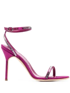Women Manolo Blahnik 100mm Studded Stiletto Sandals