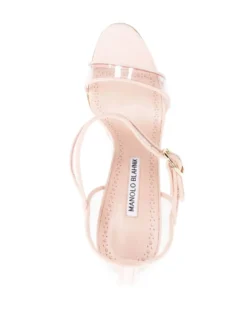 Women Manolo Blahnik 100mm Leather Sandals -Manolo Blahnik 19478949 43565016 1000
