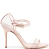 Women Manolo Blahnik 100mm Leather Sandals