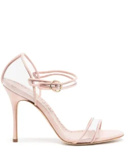 Women Manolo Blahnik 100mm Leather Sandals