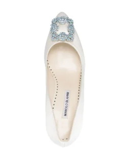 Women Manolo Blahnik Hangisi 70mm Crystal-buckle Pumps -Manolo Blahnik 19487237 50403322 1000