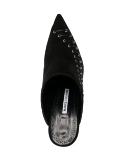 Women Manolo Blahnik Dobre 105mm Suede Mules -Manolo Blahnik 19488027 50497888 1000