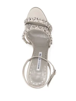 Women Manolo Blahnik Vedada 105mm Crystal-strap Sandals -Manolo Blahnik 19488029 50347189 1000