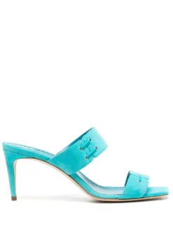 Women Manolo Blahnik Nebre 70mm Double-strap Suede Sandals