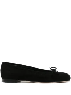 Women Manolo Blahnik Veralli Flat Suede Ballerinas