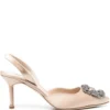 Women Manolo Blahnik Hangisi 70mm Slingback Pumps