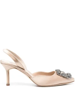 Women Manolo Blahnik Hangisi 70mm Slingback Pumps