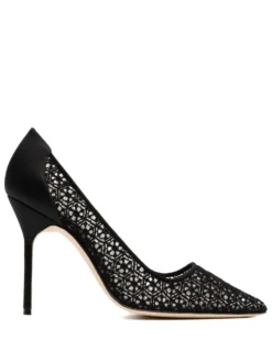 Women Manolo Blahnik Bbla 105mm Pattern-lace Pumps