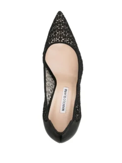 Women Manolo Blahnik Bbla 105mm Pattern-lace Pumps -Manolo Blahnik 19505609 43595909 1000