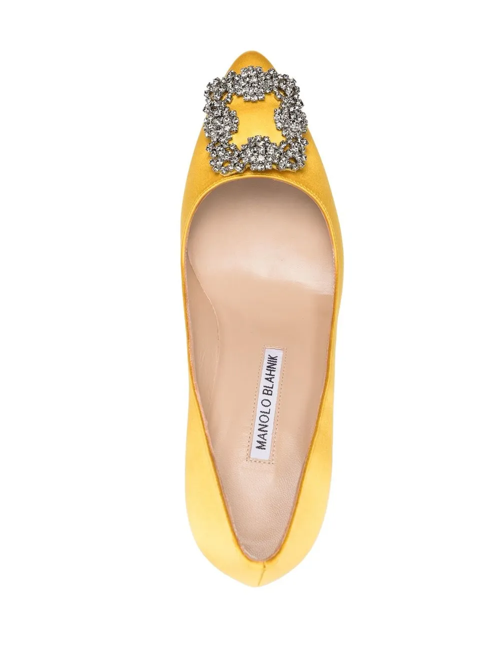 Women Manolo Blahnik Hangisi 90mm Crystal-buckle Pumps 4 Women Manolo Blahnik Hangisi 90mm Crystal-buckle Pumps - Image 4