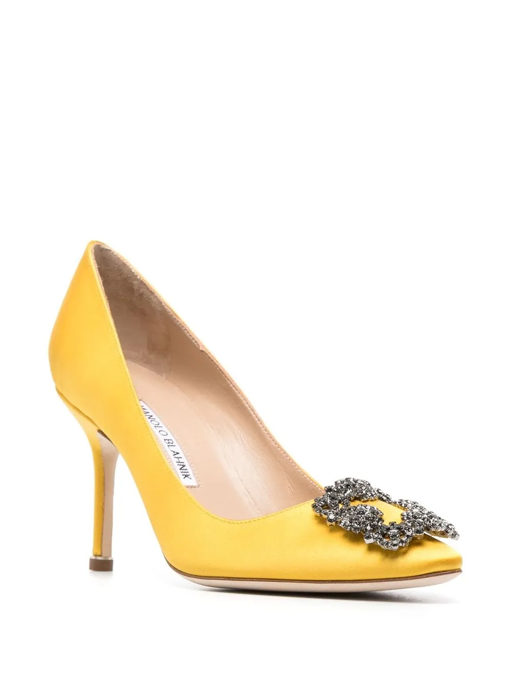 Women Manolo Blahnik Hangisi 90mm Crystal-buckle Pumps 2 Women Manolo Blahnik Hangisi 90mm Crystal-buckle Pumps - Image 2