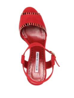 Women Manolo Blahnik Stripe-detail 90mm Sandals 7 Women Manolo Blahnik Stripe-detail 90mm Sandals -Manolo Blahnik 19521274 43518720 1000