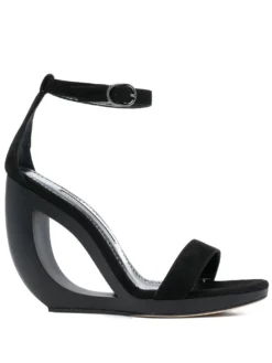 Women Manolo Blahnik Cut-out 130mm Wedge Sandals