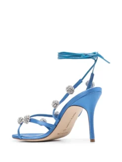Women Manolo Blahnik Elsaka 100mm Heel Sandals -Manolo Blahnik 19539504 43631470 1000